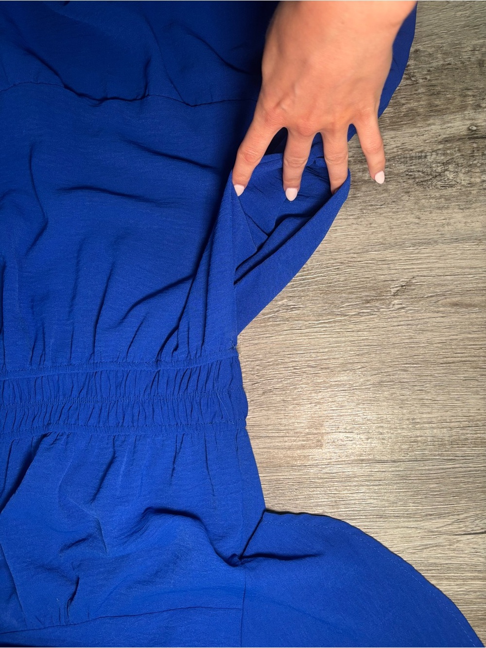 Monteau Royal Blue Tiered Maxi Dress - Picture 4 of 4